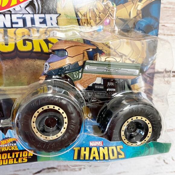 HOT WHEELS Marvel Iron Man Thanos Monster Trucks - Picture 2 of 3